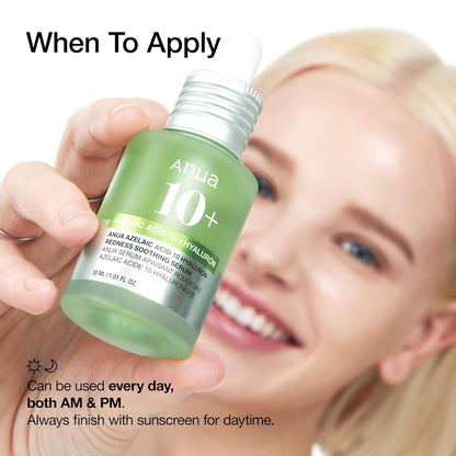 ANUA Azelaic Acid 10 Hyaluron Redness Soothing Serum 30ml